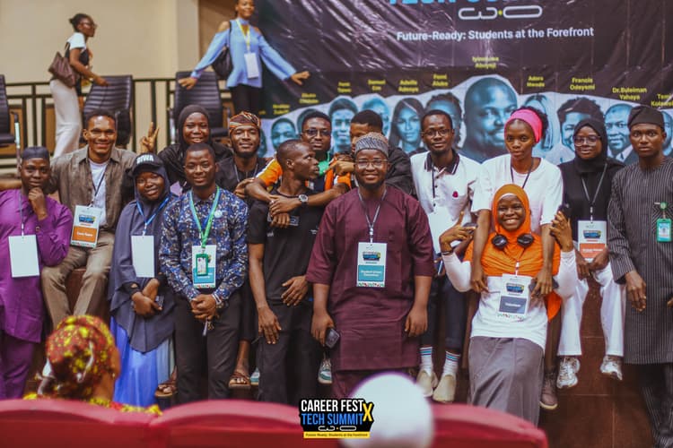 Group photograph of energized community members